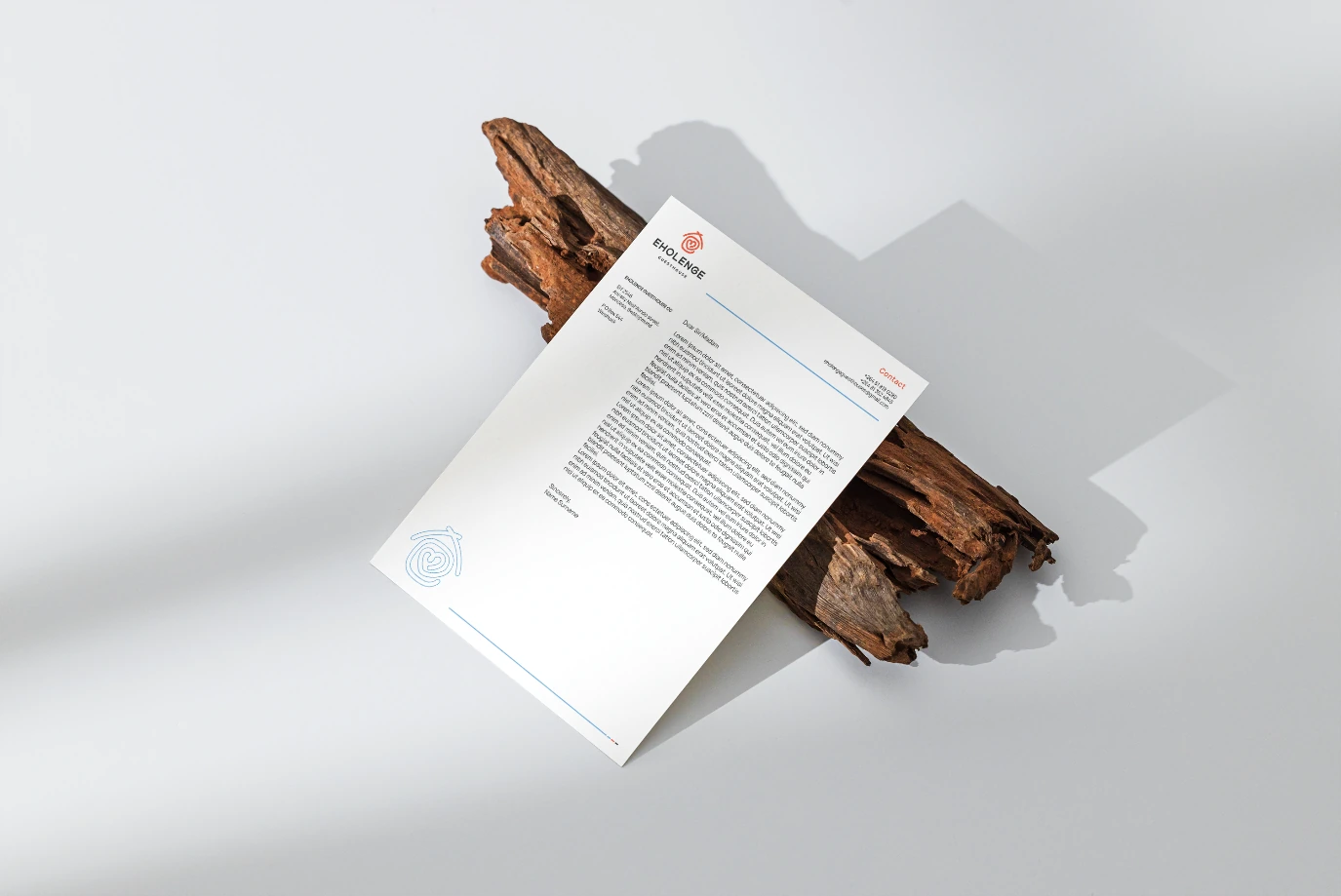 Eholenge Guesthouse — corporate stationery