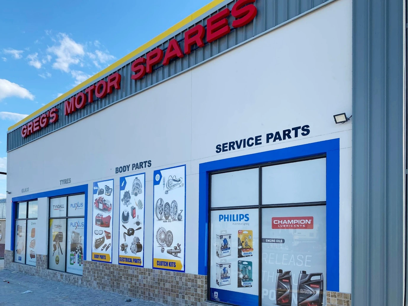 Greg’s Motor Spares — storefront application