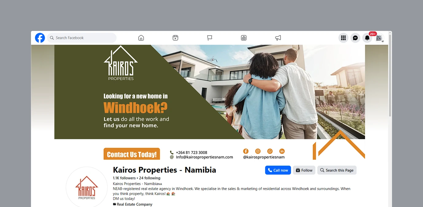 Kairos Properties — social media presence