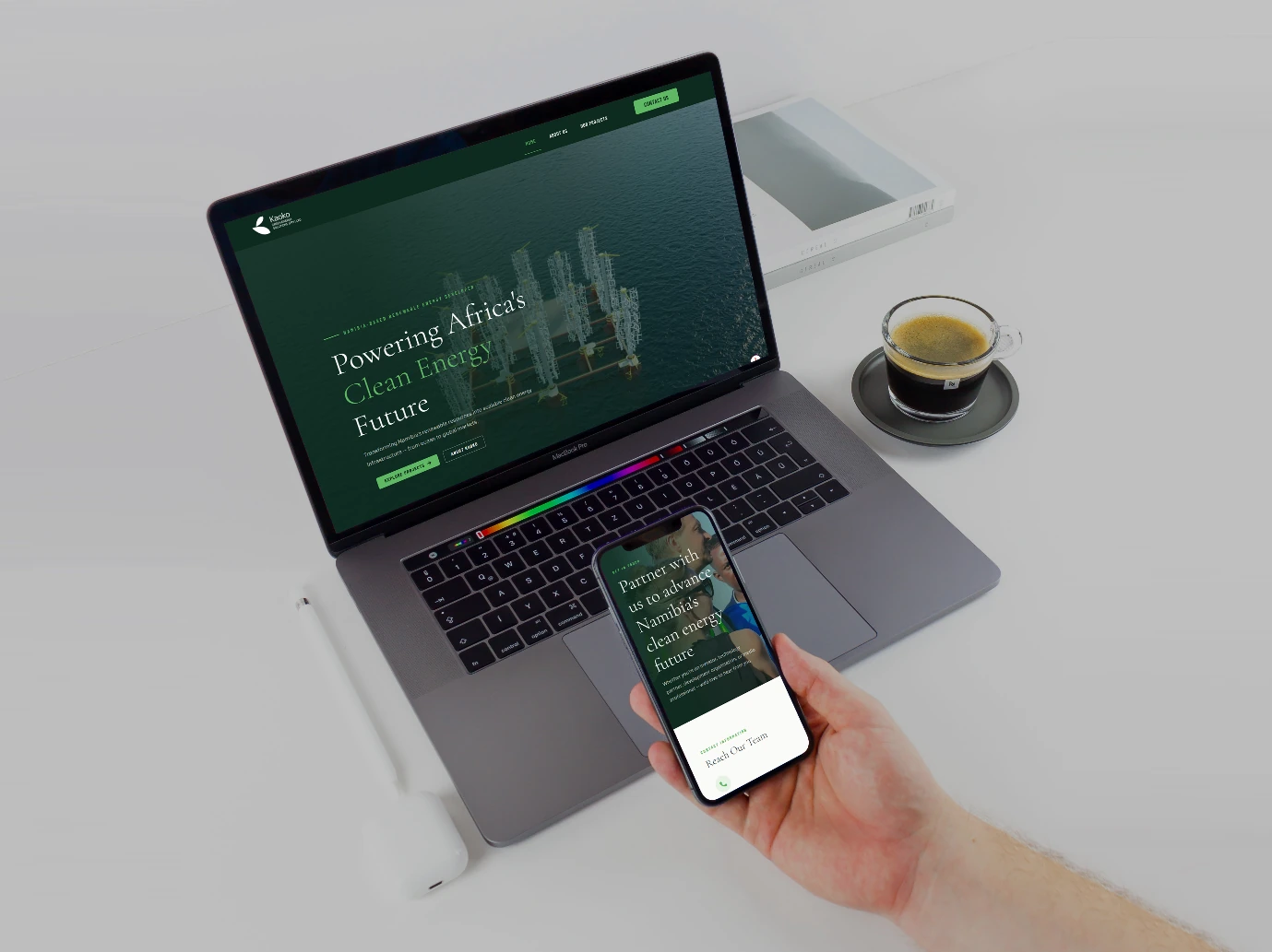 Kaoko Green Energy Solutions — website design