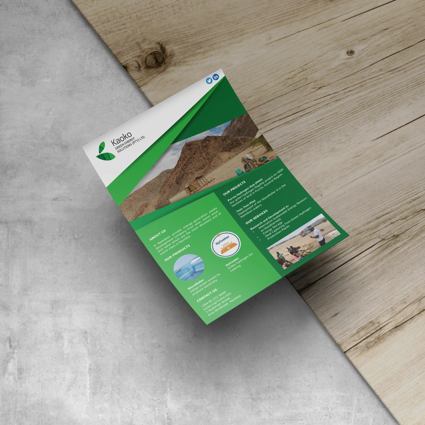 Kaoko Green Energy Solutions — marketing brochure