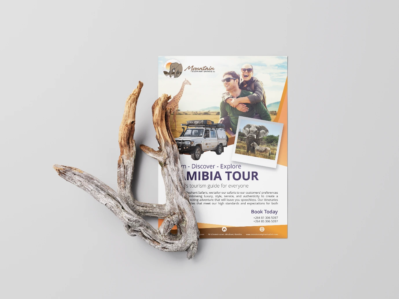 Mountain Elephant Safaris — travel marketing collateral