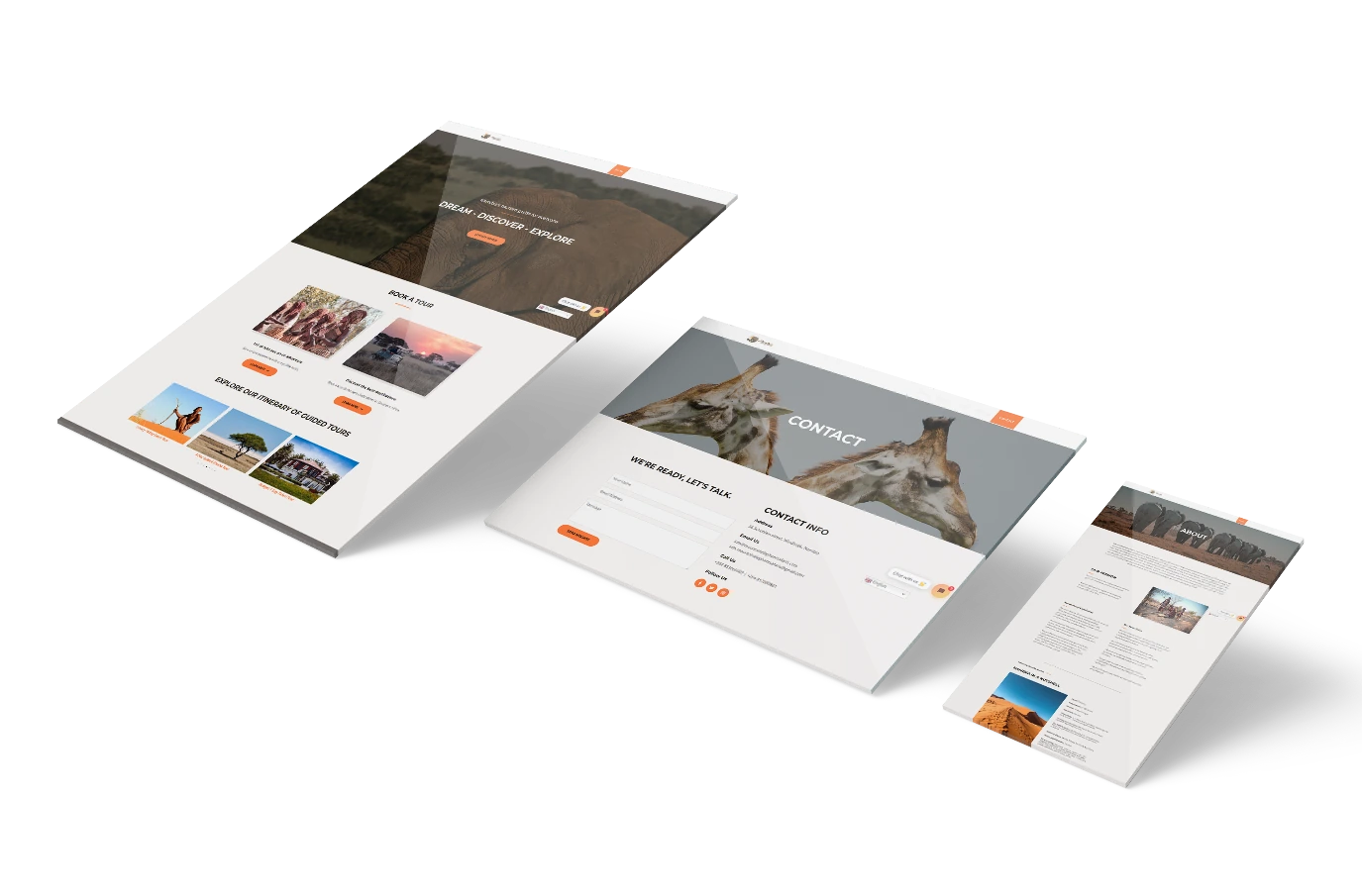 Mountain Elephant Safaris — website design
